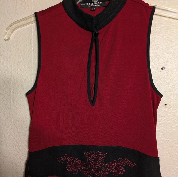 rampage Clothing Company Elegant Red Sleeveless Dress Size Medium Pre-owned - Picture 4 of 7
